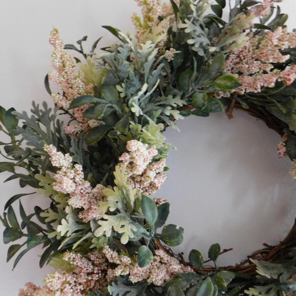 Small Summer Wreath, Wall Decor, Teachers or Housewarming Gift, Cabinet Accent